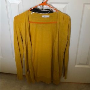 Mustard color cardigan